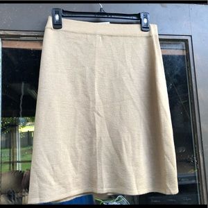 Avitano Tan Knitting Pencil Skirt Size Medium